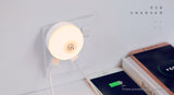USAMS US-JD060 2.4A Two USB Ports Wall Charger with LED Night Light