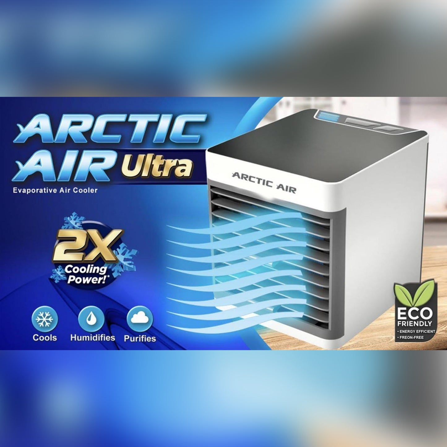 Arctic Air Ultra Mini Evaporative Air Cooler with Led Night Light MN-18008