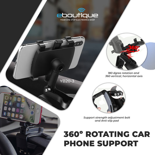 360 DEGREE ROTATING CAR PHONE HOLDER