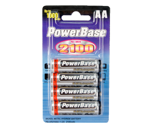 Powerbase Ni-MH 2100mAh AA Battery 4pcs. SEAHR21AA-4