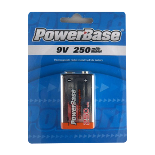 Powerbase 250mAh Ni-MH 9V Battery HR2509V