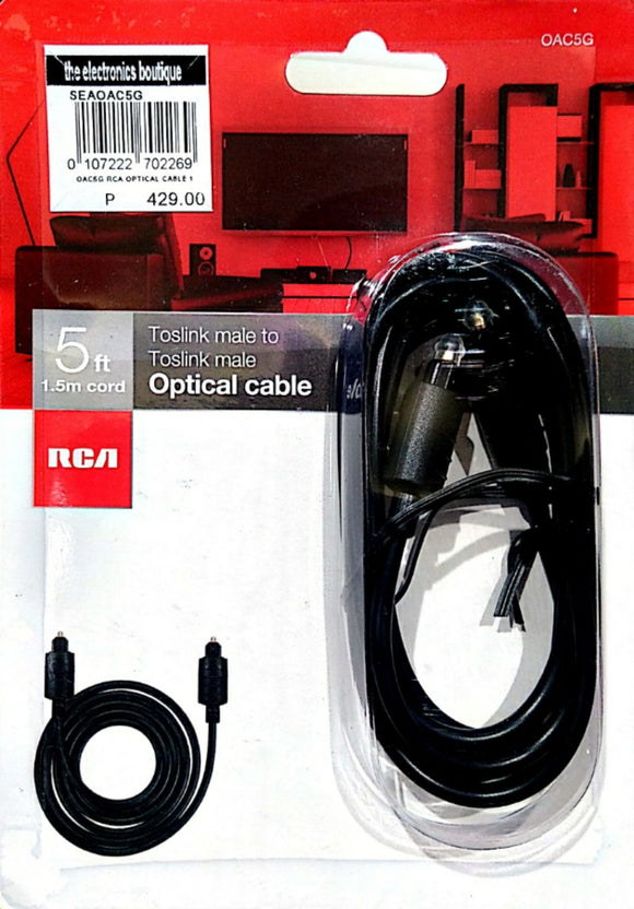 RCA OAC5G OPTICAL CABLE 1.5M