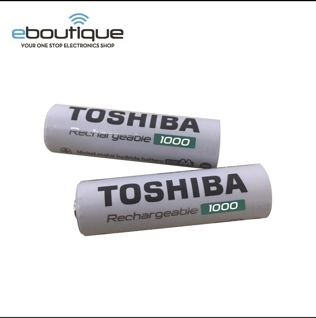 TOSHIBA NI-MH 1000MAH Heavy Duty Rechargeable Battery AA TNH-6GLE (2PCS)