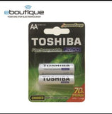 TOSHIBA NI-MH 2600MAH Heavy Duty Rechargeable Battery AA TNH-6GAE (2PCS)