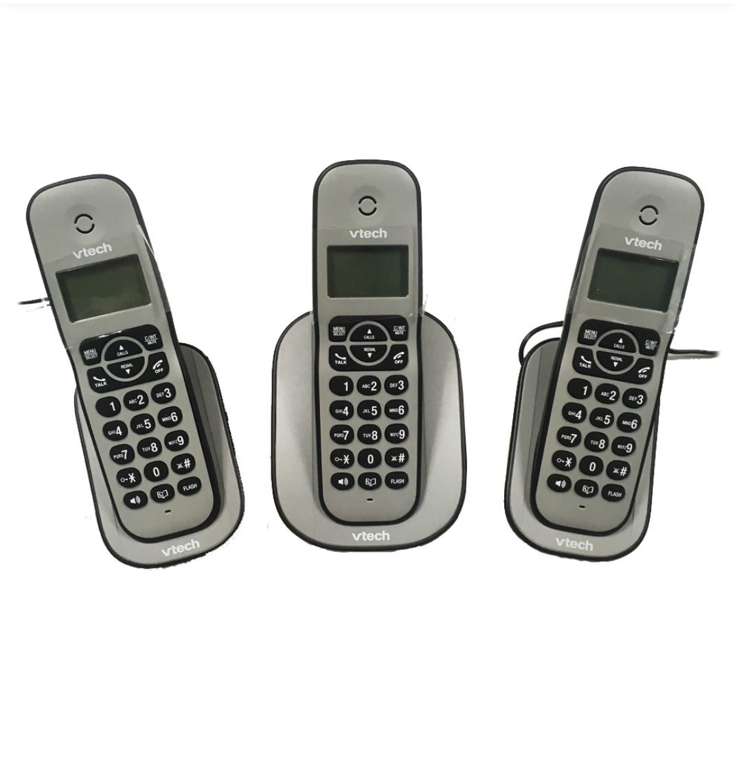 VTECH ES2610-3A DIGITAL CORDLESS PHONE 3 HANDSET