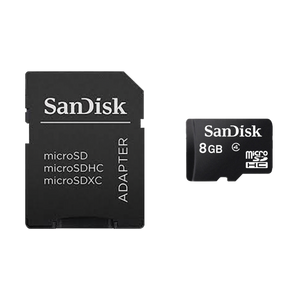 Sandisk 8GB Micro SD Class 4 with Adapter (MTO)