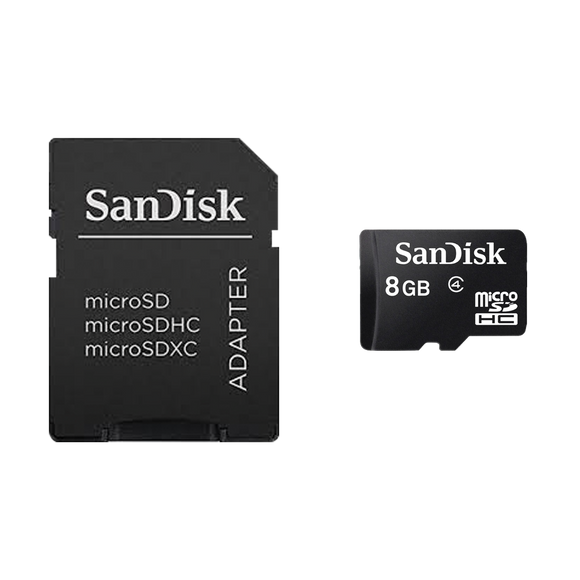 Sandisk 8GB Micro SD Class 4 with Adapter (MTO)