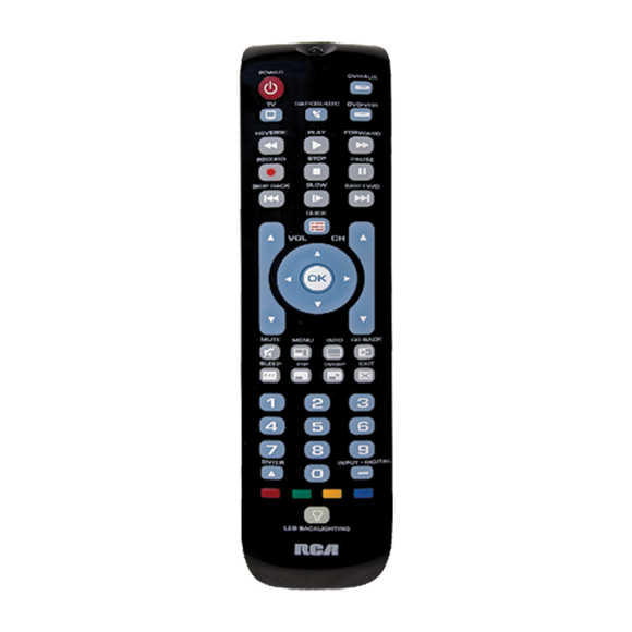 RCA 4-Device Universal TV Remote Control RCRN04GR