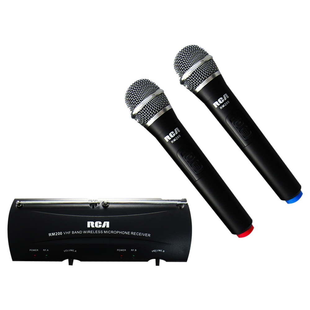 RCA Professional Wireless Microphone with Receiver Pair RM200