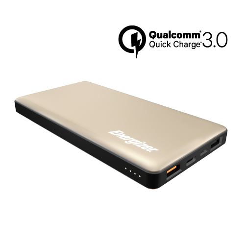 Energizer 10,000mAh Metallic with Quick Charge and Dual Output Power Bank UE10015CQ