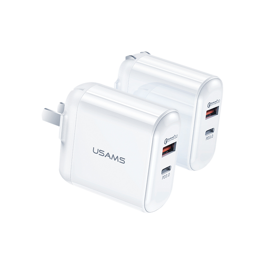 Usams T12 QC3.0+PD3.0 Fast USB Charger (CN) US-CC065