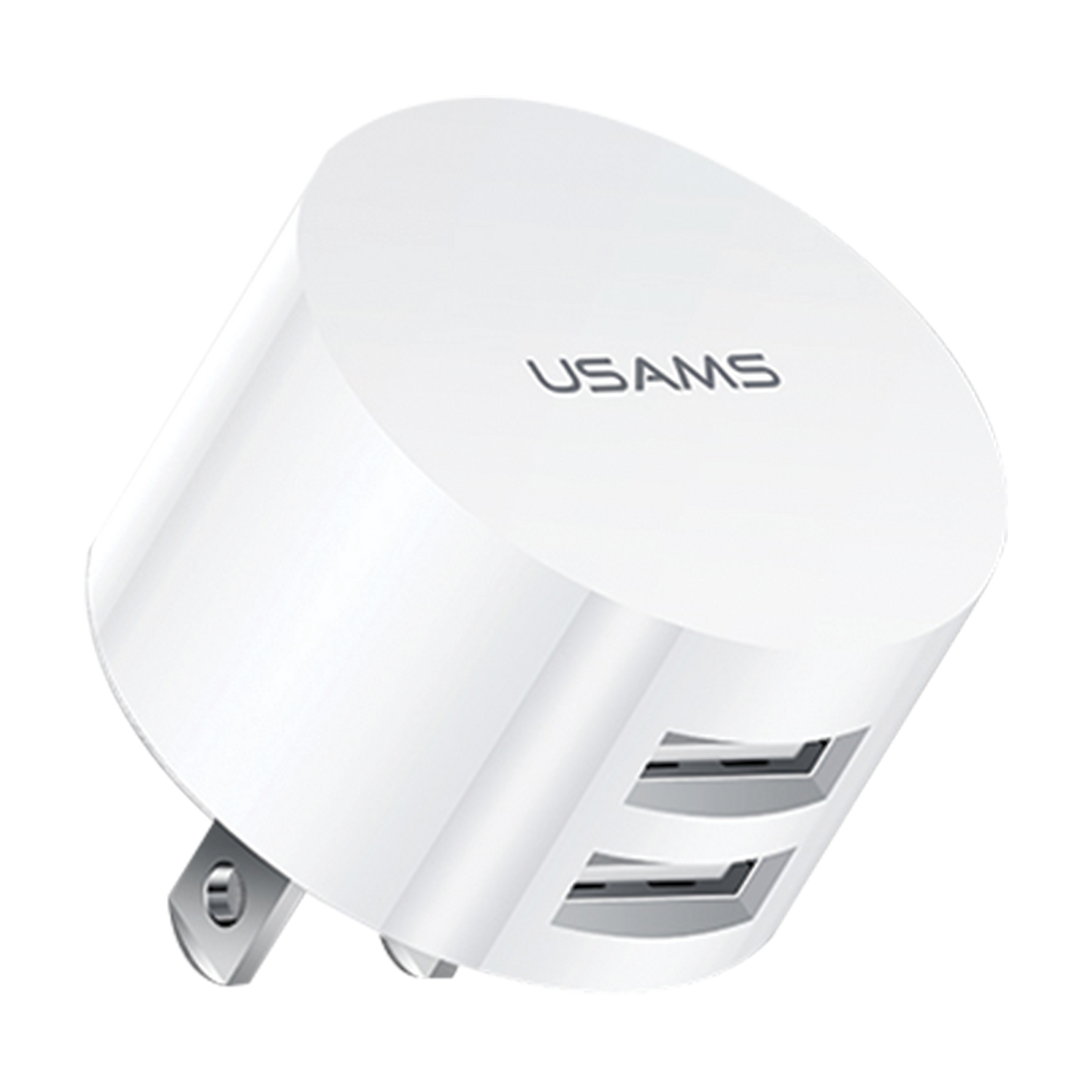 Usams T20 Dual USB Round Travel Charger US-CC079