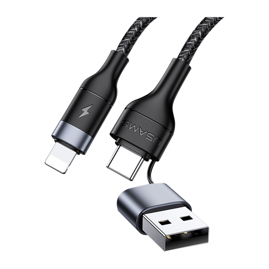 Usams U31 Type-C/USB To Lightning PD Fast Charging and Data Cable 1.2m US-SJ404