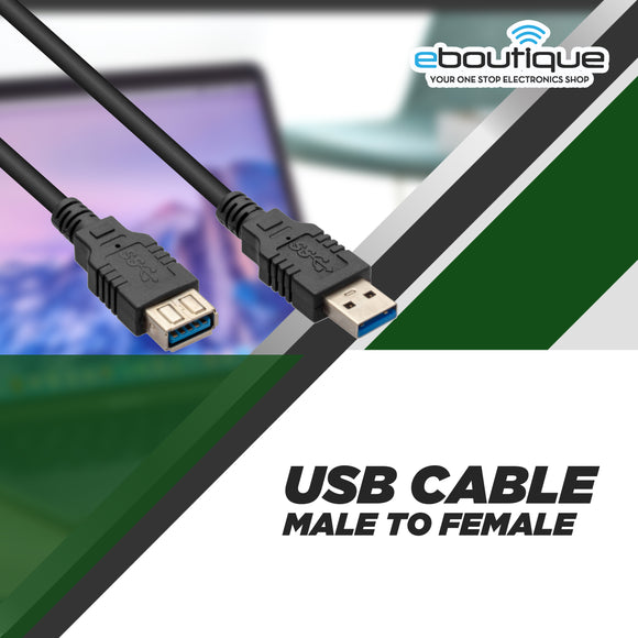 USB Type A (male) to Type A (female) extension cable 15FT.
