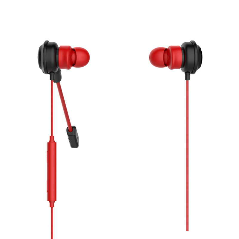 Havit Ge02 In-Ear Gaming Earplugs Red With Detachable Mic