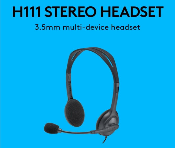 LOGITECH H111 STEREO HEADSET WITH MIC