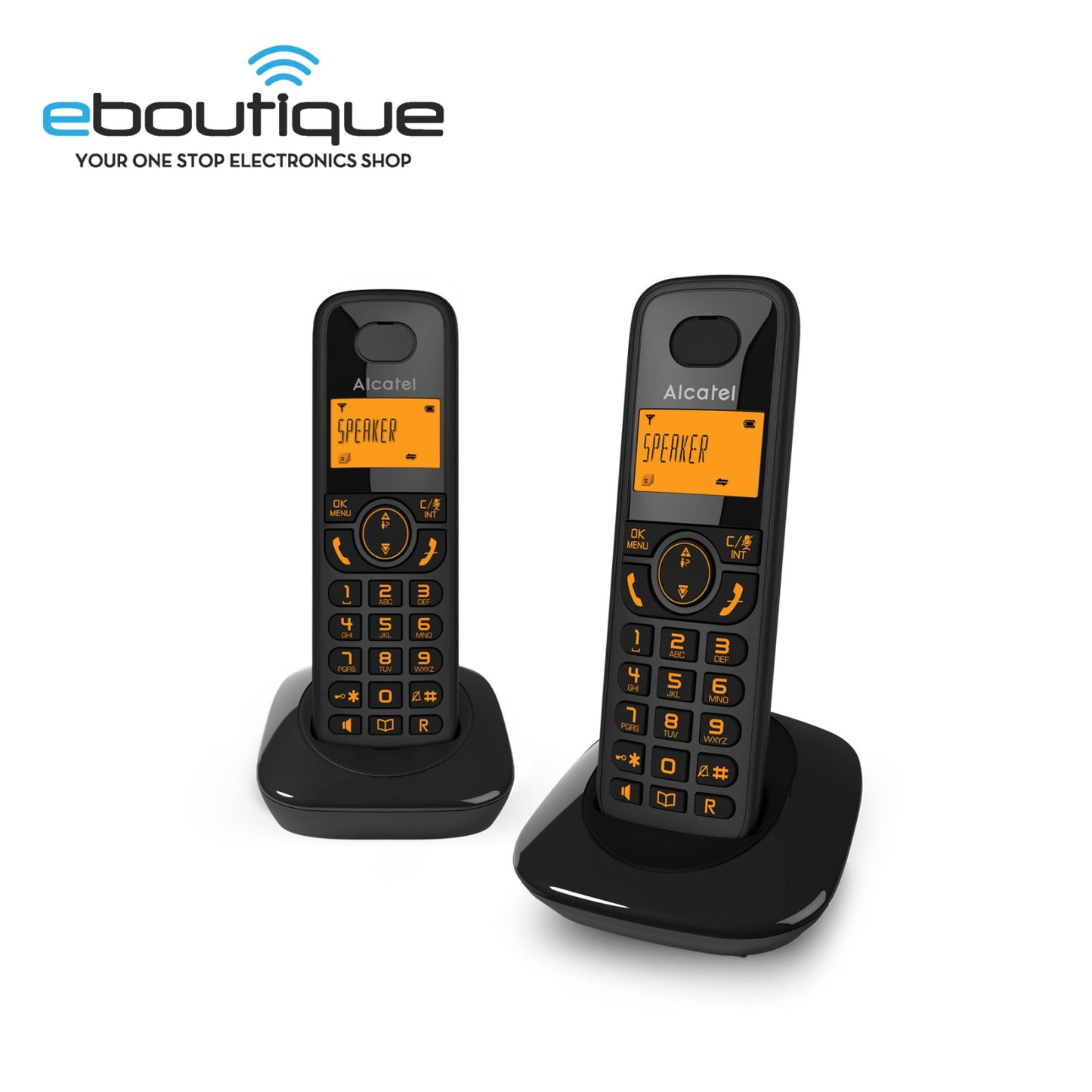 ALCATEL Wireless Duo Telephone with Caller ID Desk/Desktop Landline for Home/Office (E230DUO)