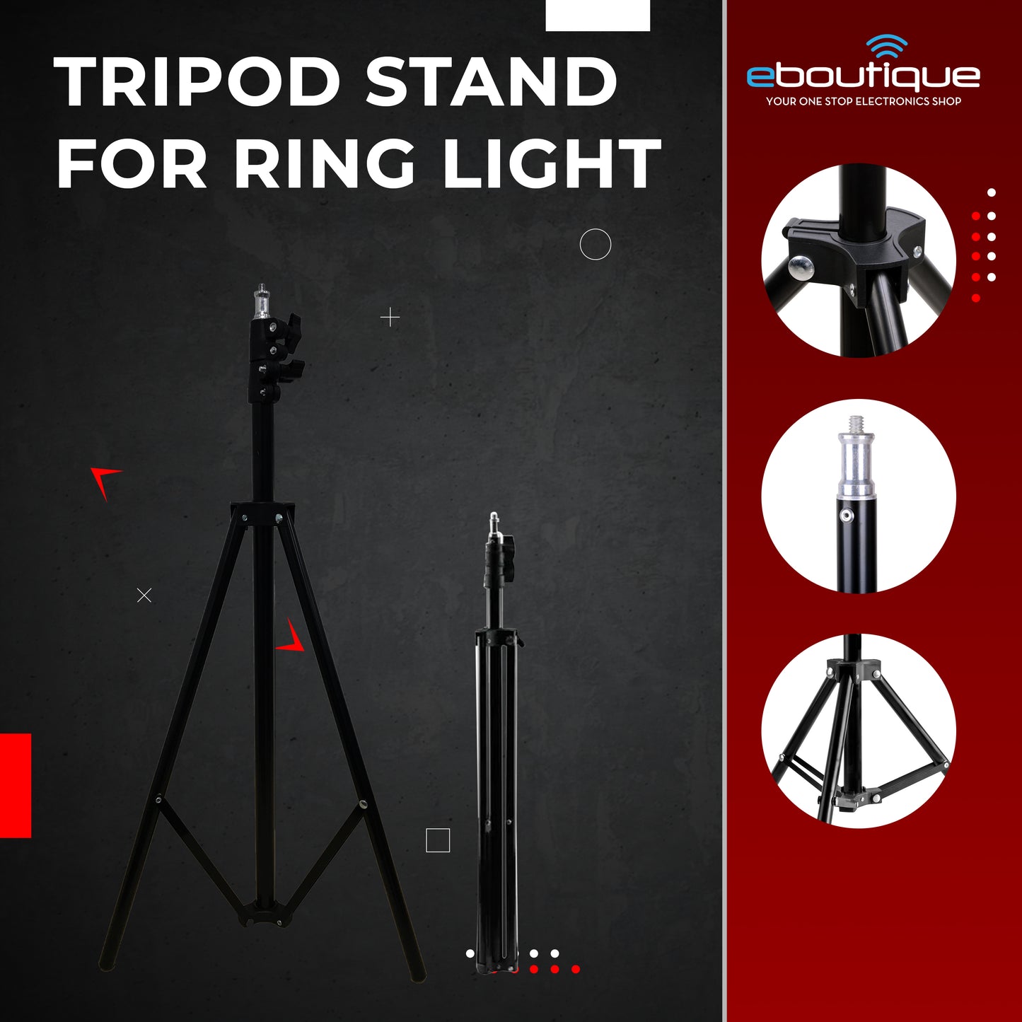 2.1M TRIPOD STAND FOR RING LIGHT